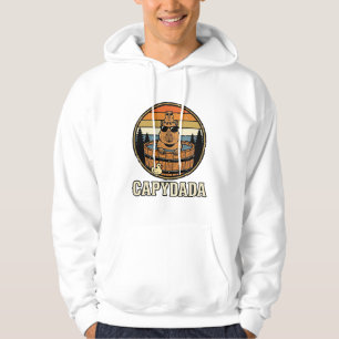 Moletom Capydada Capivara Pai Retro Banheira de Hidromassa