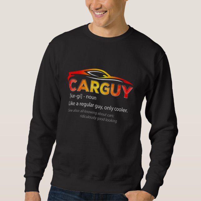 Moletom Cara De Carros De Definição De Carros (Frente)