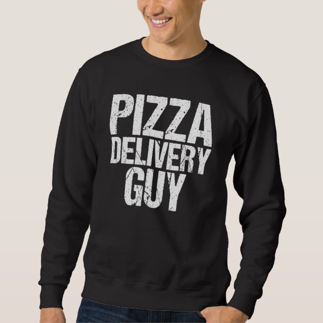 Moletom Cara de entrega de pizza comida italiana (Frente)