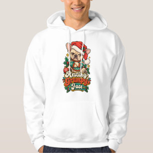 Moletom Cara de Mau Humor em Repouso French Bulldog Natal
