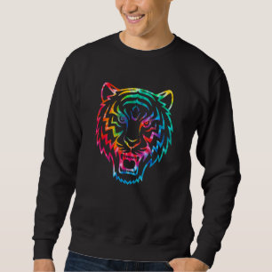 Moletom cara de tigre mulheres tigre face tórax cabeça de