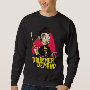 Moletom Cara do Baterista com Design de Palhetas