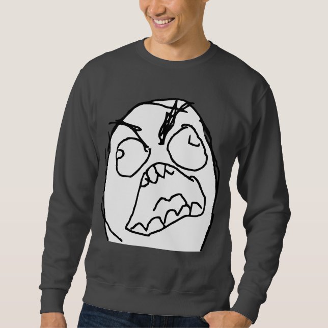 Moletom Cara irritada Meme da raiva de Fuu Fuuu da cara da (Frente)