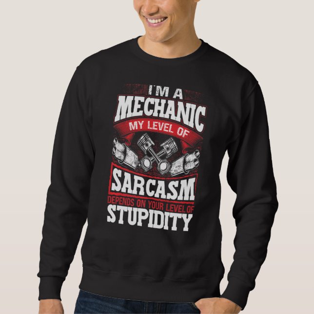 Moletom Cara Mecânica do Carro Eu sou Mecânico (Frente)