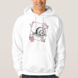 Moletom Caracol Vintage & Botânica Rosa - Arte Boho