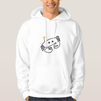 Moletom Caranguejo Fofo Arte de Linha Única com Coração Ve