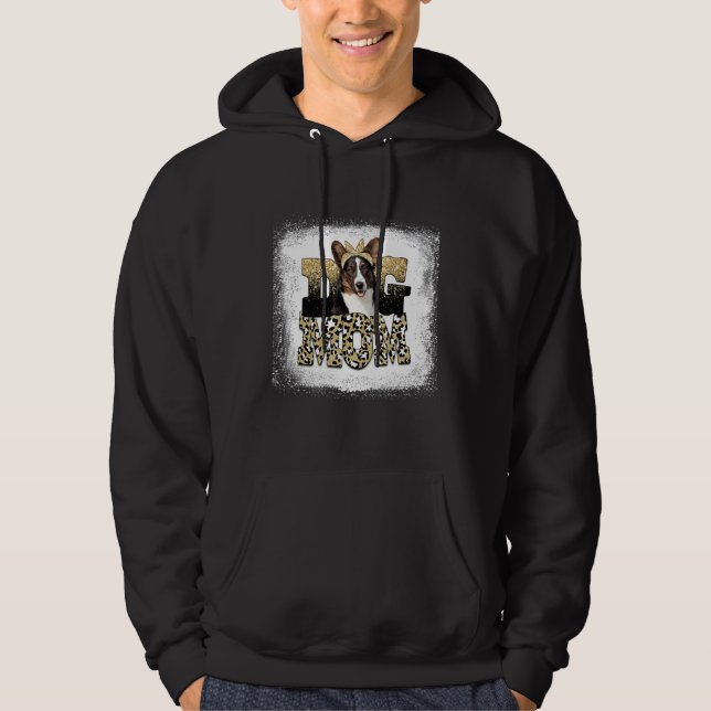 Moletom Cardigan Galês Leopardo Ocidental Mãe Dia das Mães (Frente)