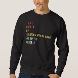 Moletom Cardigan Welsh Corgi - Cachorro E Café