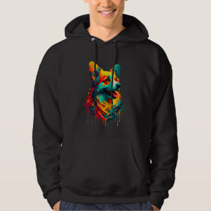 Moletom Cardigan Welsh Corgi Corgis Arte de Pintura a Gote