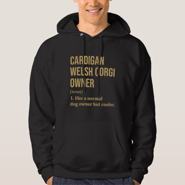 Moletom Cardigan Welsh Corgi Dog Funny (Frente)