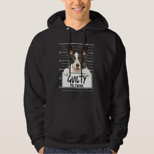 Moletom Cardigan Welsh Corgi Mugshot Cão Culpado