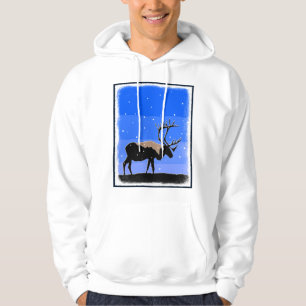 Moletom Caribe no inverno - Arte original da vida selvagem