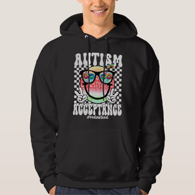 Moletom carinha sorridente de aceitação do autismo (2 (Frente)