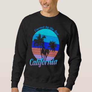 Moletom Carmel Pelo Mar Da Califórnia Retro Palm Trees Bea