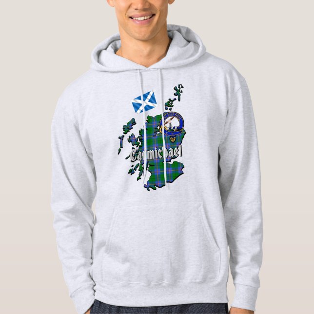 Moletom Carmichael Clan Crachá Adulto Hoodie (Frente)