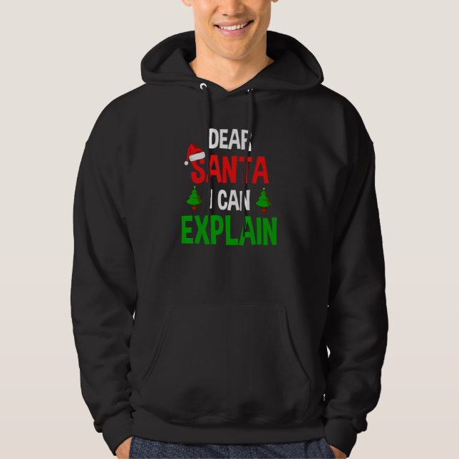 Moletom Caros Papais noeis Eu Posso Explicar Um Feliz Nata (Frente)