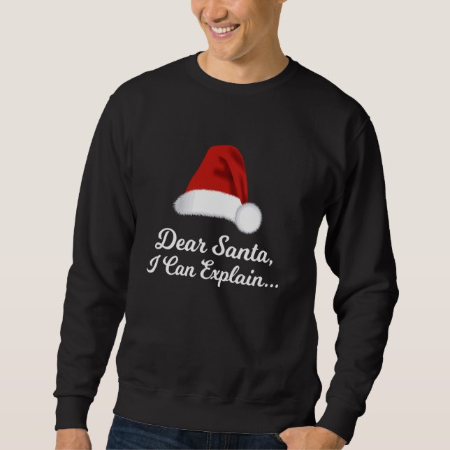 Moletom Caros Papais noeis Que Posso Explicar, Feliz Natal (Frente)