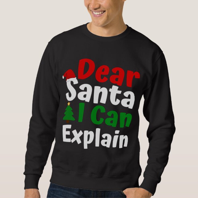 Moletom Caros Papais noeis Que Posso Explicar O Natal (Frente)