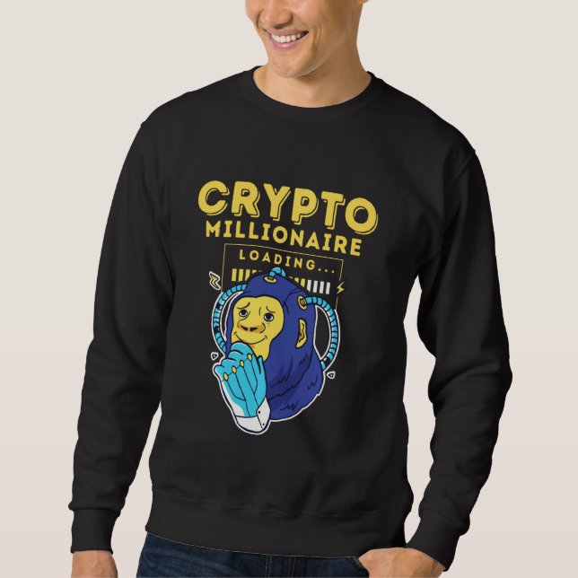 Moletom Carregamento do Crypto Millionaire (Frente)