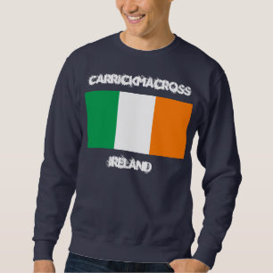 Moletom Carrickmacross, Ireland com bandeira irlandesa