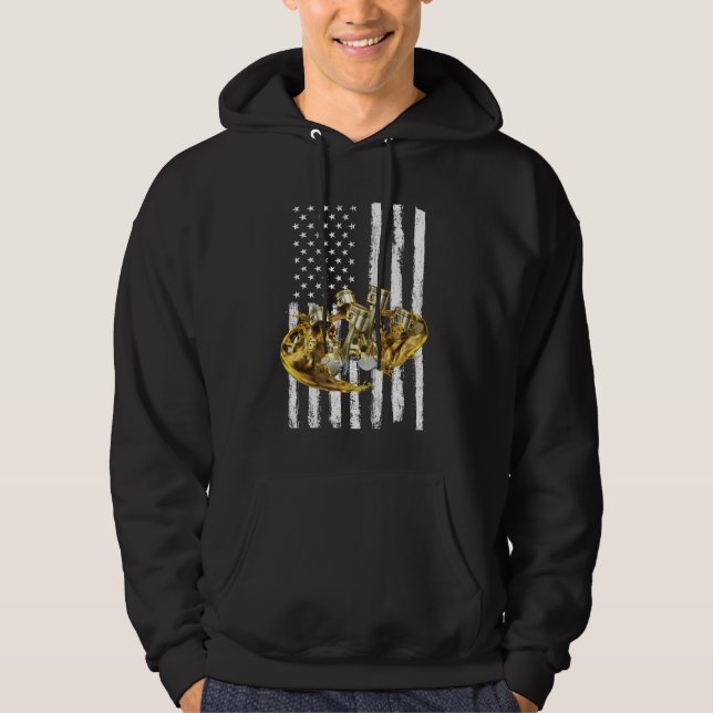 Moletom Carro Muscle Piston da Bandeira Americana 3 (Frente)