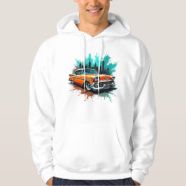 Moletom Carro Retrô com Estilo de Grafite Urbana