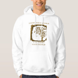 Moletom Carry Your World – Design Dourado