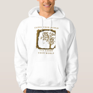 Moletom Carry Your World – Design Dourado