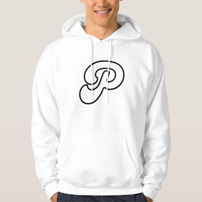 Moletom Carta P: Design para Estilo de Identidade Pessoal (Frente)