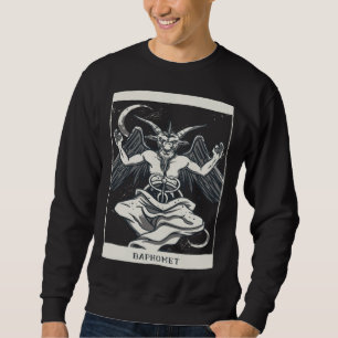 Moletom Cartão de Tarot Baphomet Satanista Oculista Gótico