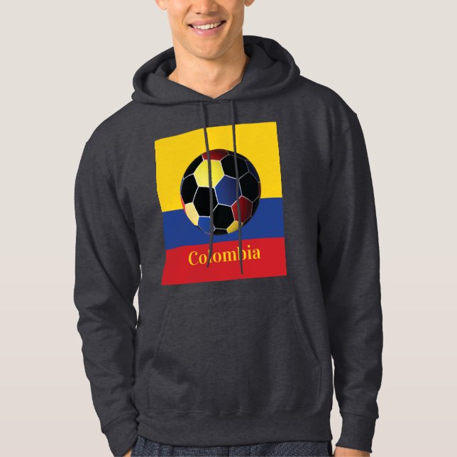 Moletom Cartaz de Futebol da Colômbia (Frente)