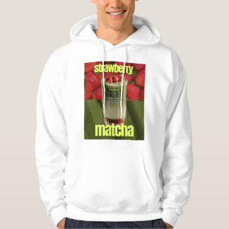 Moletom Cartaz de Latte de Matcha com Morango – Bebida de