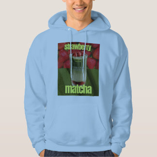 Moletom Cartaz de Latte de Matcha com Morango – Bebida de