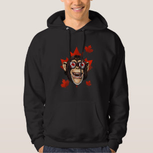 Moletom Cartaz de macacos canadense Folha Patriótica Canad