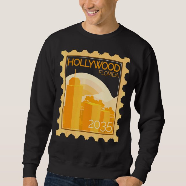 Moletom Cartaz De Posto Com Sunset Em Hollywood (Frente)