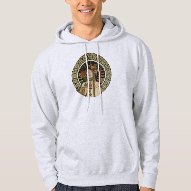 Moletom Cartaz Vintage Trappistine Nouveau Alfonse Mucha (Frente)