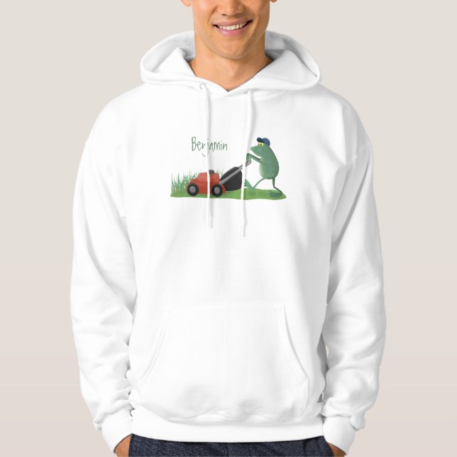 Moletom Cartografia de relva verde-sapo engraçada (Frente)