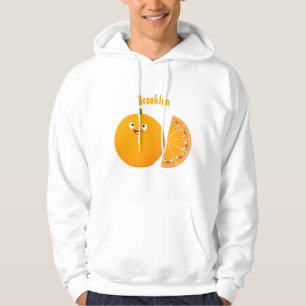 Moletom Cartoon de fruta de citros de laranja feliz