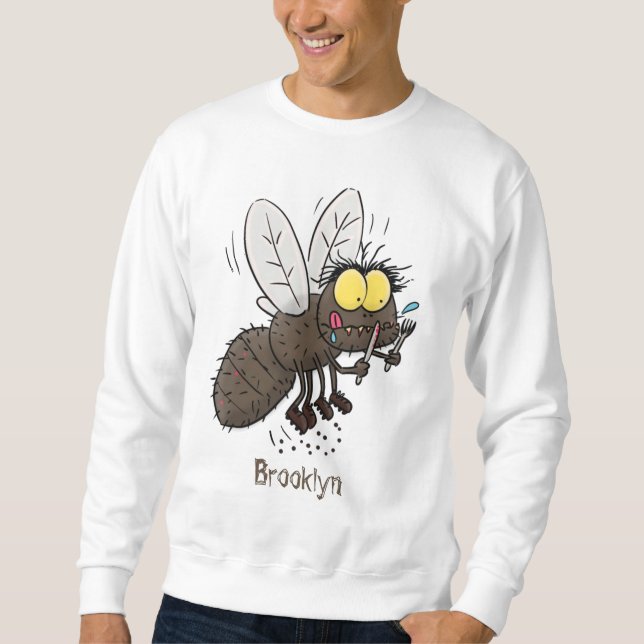 Moletom Cartoon de insetos com mosca espinhenta (Frente)