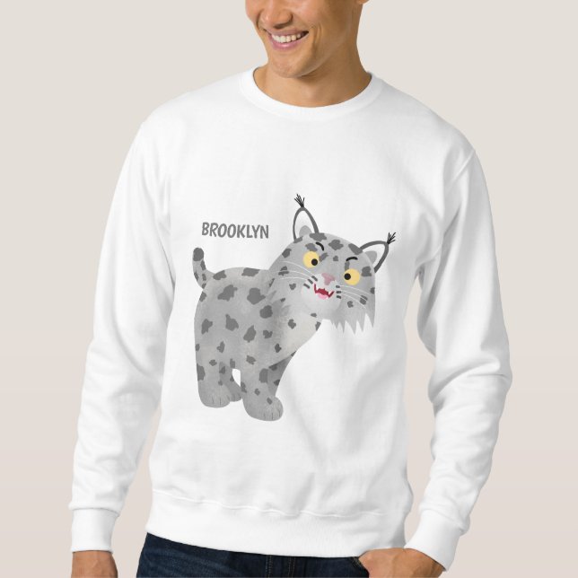 Moletom Cartoon lince lince de lince (Frente)