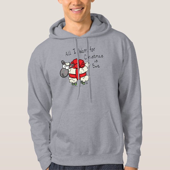 Moletom Cartoon para Crianças de Ovelha de Natal (Frente)