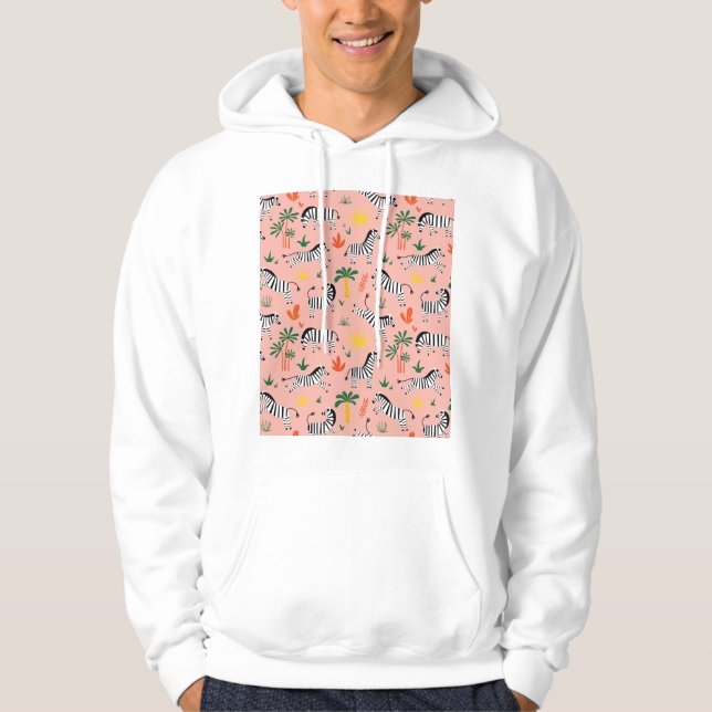 Moletom Cartoon Zebras Funny Patterno Sem Olho (Frente)