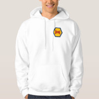CASACO A CAPUZ BRANCO NEW DESENHO ARIZONA DESPORTO