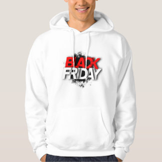 Moletom Casaco branco masculino com "FRIDAY NEGRA"