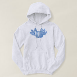 Moletom Casaco com Capuz Axolotl - AZUL