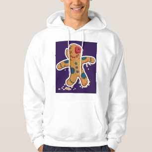 Moletom Casaco com Capuz de Homem de Biscoito de Gengibre 