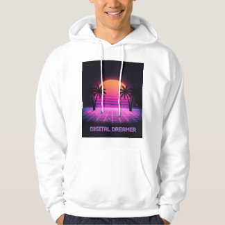 Moletom Casaco com Capuz Digital Dreamer Oversized Synthwa