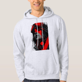 Moletom Casaco com Capuz Edgy Cyberpunk Distópico Garota A