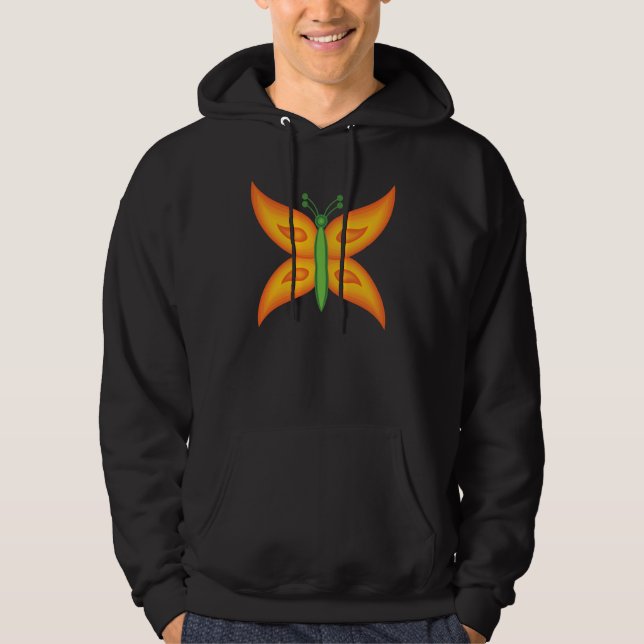 Moletom Casaco com Capuz Homem Borboleta Alien (Frente)