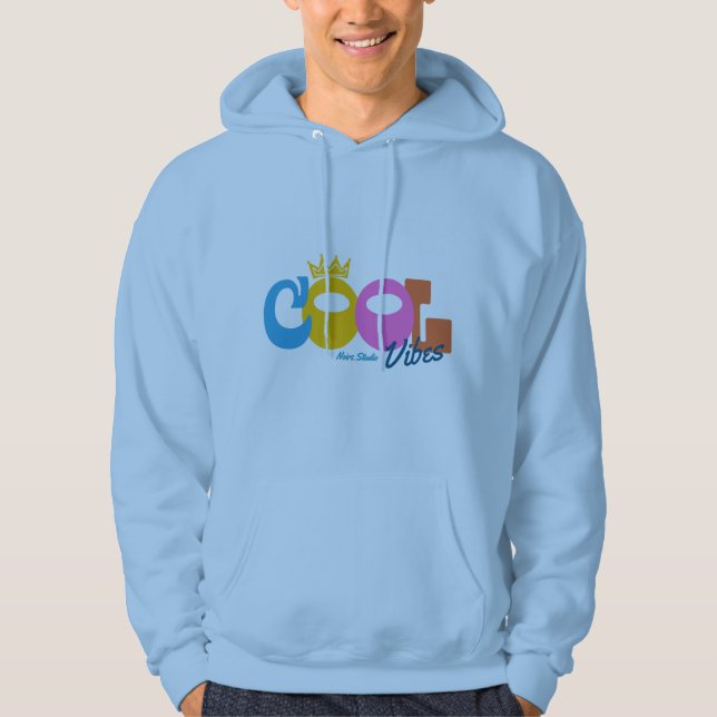 Moletom Casaco com gráfico Cool Vibes  (Frente)